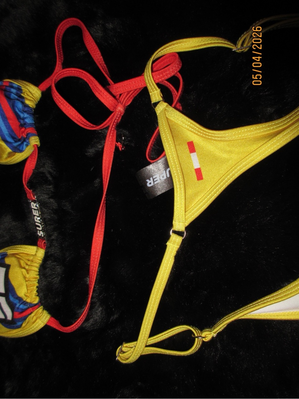 Yellow Color Super Moto Racing Bikini - Picture 4 of 5